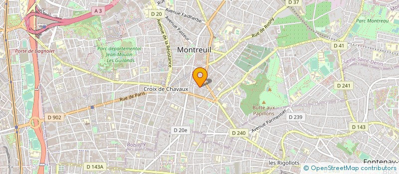 localisation de l'entreprise MONSIEUR FODIE GASSAMA à MONTREUIL