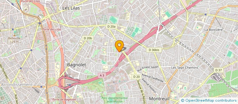 localisation de l'entreprise MONSIEUR FODIE TANDIA à BAGNOLET