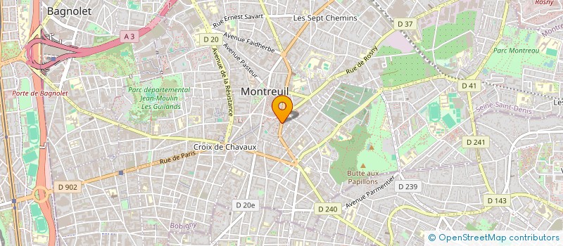 localisation de l'entreprise MONSIEUR FODIE TRAORE à MONTREUIL