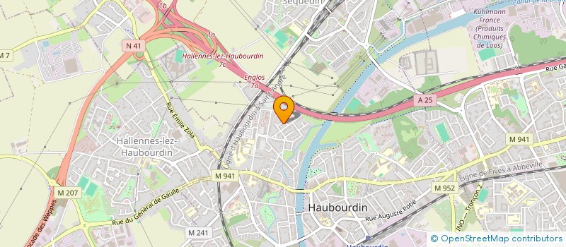 localisation de l'entreprise MONSIEUR FODIL BENABDELKADER  HAUBOURDIN