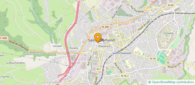 localisation de l'entreprise MONSIEUR FODIL BENDJENAD à SAINT-CHAMOND