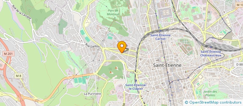 localisation de l'entreprise MONSIEUR FODIL OUCHEMOUKH  SAINT-ETIENNE