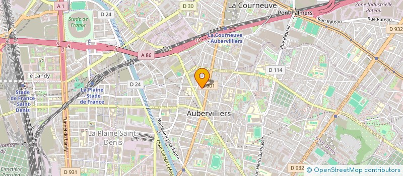 localisation de l'entreprise MONSIEUR FOHAD BAGHAT à AUBERVILLIERS