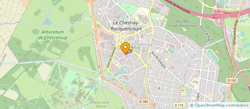 localisation de l'entreprise MONSIEUR FOLLY ACOUETEY  LE CHESNAY-ROCQUENCOURT