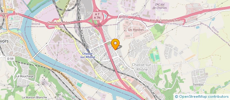 localisation de l'entreprise MONSIEUR FOLLY ADUAYOM NYAGANKE à CHASSE-SUR-RHONE