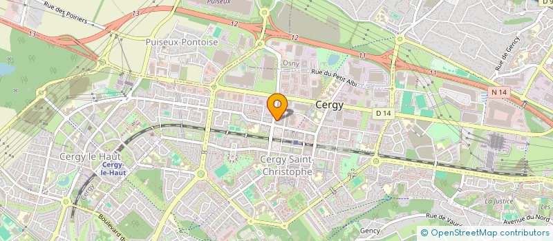 localisation de l'entreprise MONSIEUR FOLLY ARTTIVIER  CERGY