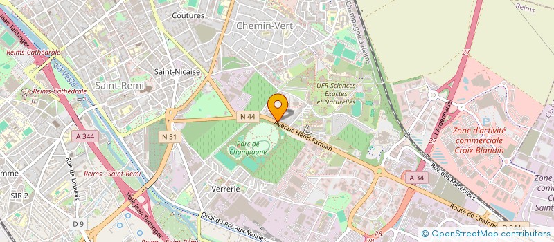 localisation de l'entreprise MONSIEUR FOLLY KOUEVIDJIN  REIMS