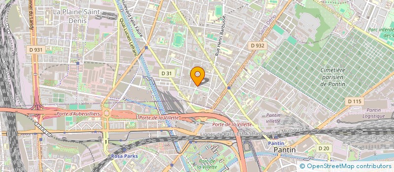 localisation de l'entreprise MONSIEUR FONG-YAN HONORE  AUBERVILLIERS