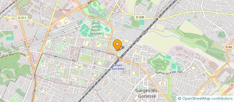 localisation de l'entreprise MONSIEUR FORHAD AHMED  SARCELLES