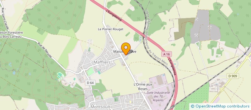 localisation de l'entreprise MONSIEUR FORTUNAT NGANA MWANDA  MAFFLIERS