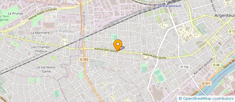 localisation de l'entreprise MONSIEUR FORTUNE HOFFMAN à ARGENTEUIL