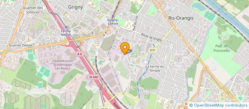 localisation de l'entreprise MONSIEUR FORTUNE LOUMOUAMOU LINGOMBET à RIS-ORANGIS