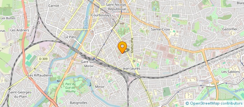 localisation de l'entreprise MONSIEUR FORTUNE TEKOUGOM à LE MANS