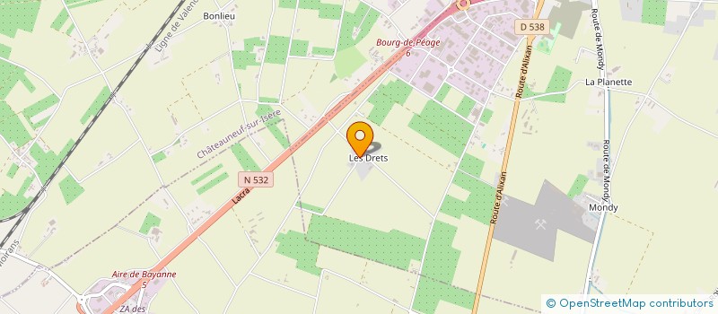 localisation de l'entreprise MONSIEUR FOUAD ABADLIA  BOURG-DE-PEAGE