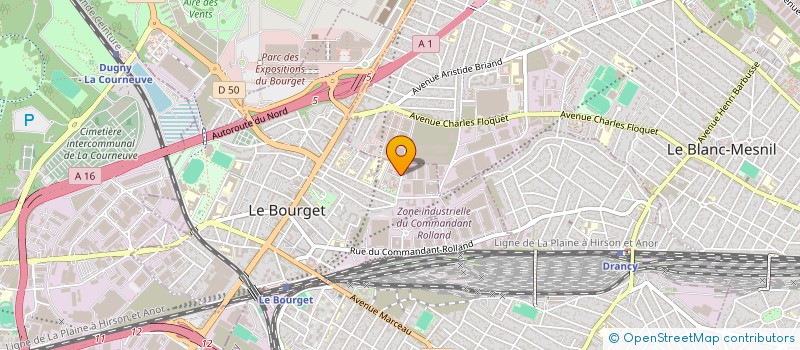 localisation de l'entreprise MONSIEUR FOUAD ABOUD à LE BOURGET