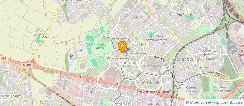 localisation de l'entreprise MONSIEUR FOUAD ACHOURI à STRASBOURG