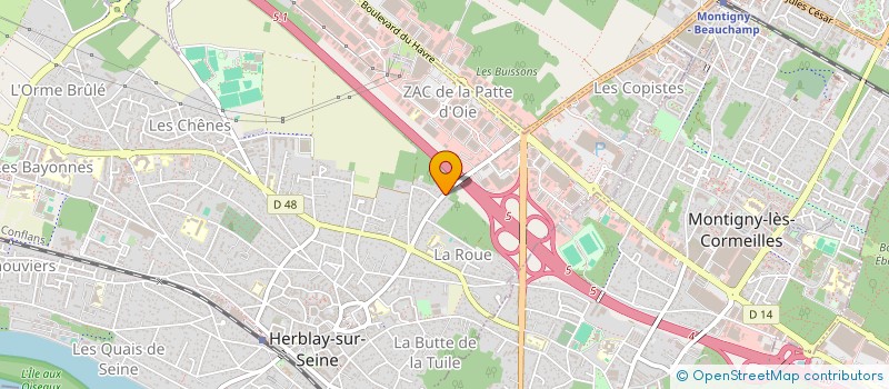 localisation de l'entreprise MONSIEUR FOUAD BEN M'BAREK  HERBLAY-SUR-SEINE