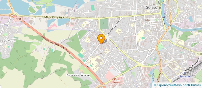 localisation de l'entreprise MONSIEUR FOUAD BENARFA à SOISSONS