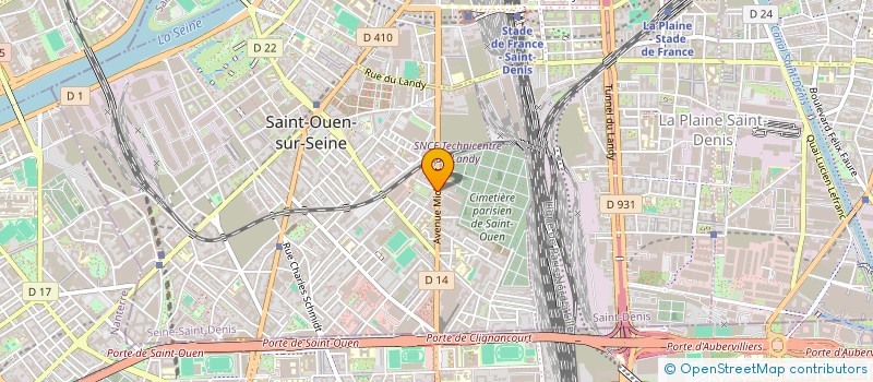 localisation de l'entreprise MONSIEUR FOUAD BENENGLIZBEY à SAINT-OUEN-SUR-SEINE