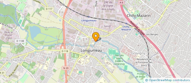 localisation de l'entreprise MONSIEUR FOUAD BENNASR à LONGJUMEAU