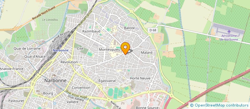 localisation de l'entreprise MONSIEUR FOUAD BERNOUSSI à NARBONNE