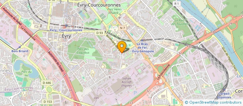 localisation de l'entreprise MONSIEUR FOUAD BRIXI  EVRY-COURCOURONNES