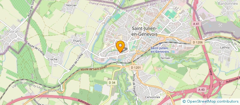 localisation de l'entreprise MONSIEUR FOUAD CHIKHI LAHGZAOUI  SAINT-JULIEN-EN-GENEVOIS