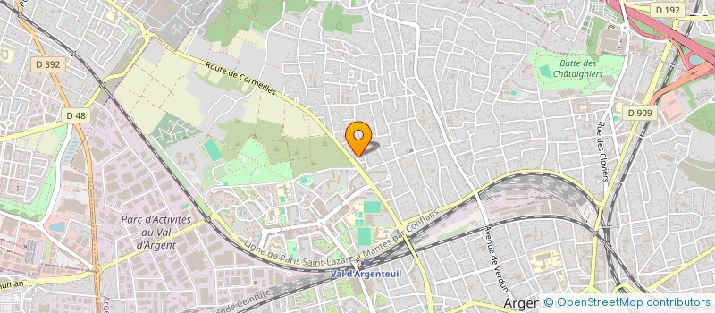 localisation de l'entreprise MONSIEUR FOUAD DAHANI  ARGENTEUIL