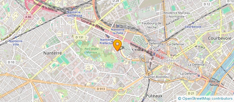 localisation de l'entreprise MONSIEUR FOUAD DAOUDI  NANTERRE