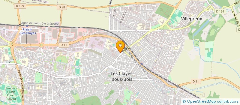 localisation de l'entreprise MONSIEUR FOUAD DIDANE  LES CLAYES-SOUS-BOIS