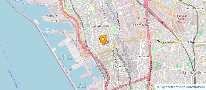 localisation de l'entreprise MONSIEUR FOUAD EL M'RINI  MARSEILLE