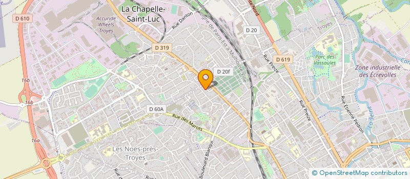 localisation de l'entreprise MONSIEUR FOUAD EL MOUDNI  TROYES