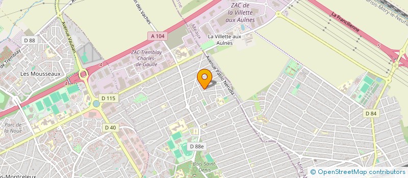 localisation de l'entreprise MONSIEUR FOUAD HAMEL à TREMBLAY-EN-FRANCE