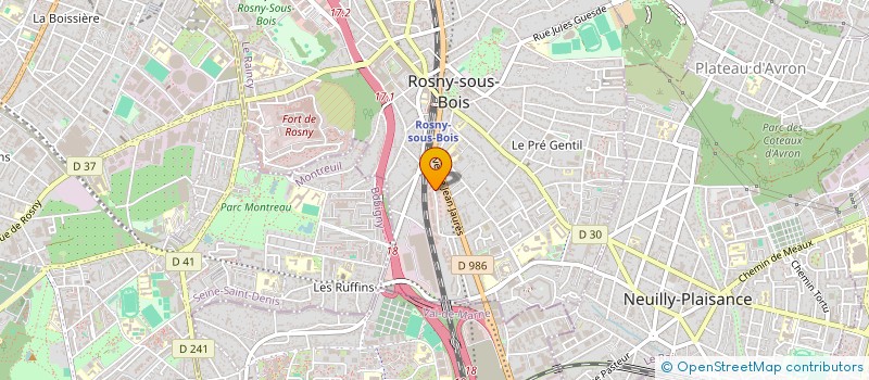 localisation de l'entreprise MONSIEUR FOUAD HENCHIRI à ROSNY-SOUS-BOIS