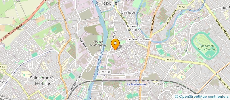 localisation de l'entreprise MONSIEUR FOUAD KHALFIOUI  MARQUETTE-LEZ-LILLE