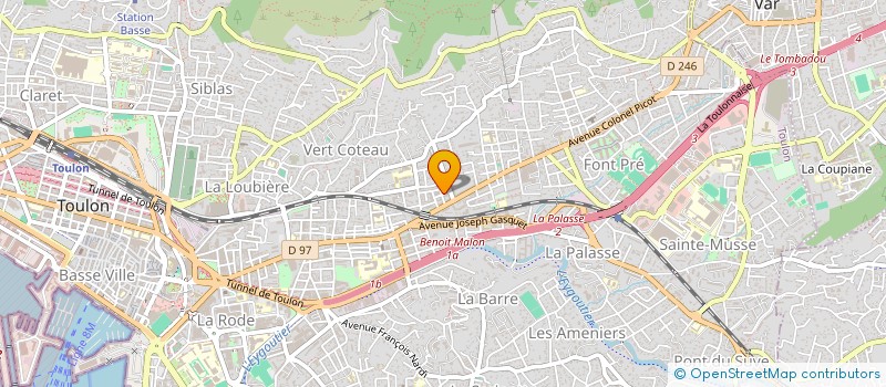 localisation de l'entreprise MONSIEUR FOUAD LAAGUIDI  TOULON