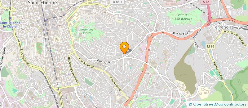 localisation de l'entreprise MONSIEUR FOUAD MALKI  SAINT-ETIENNE