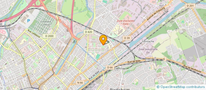 localisation de l'entreprise MONSIEUR FOUAD MERCHDI  MULHOUSE