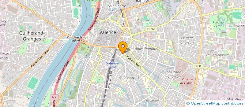 localisation de l'entreprise MONSIEUR FOUAD MERGHAD  VALENCE