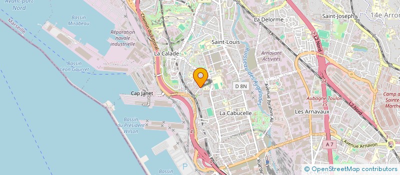 localisation de l'entreprise MONSIEUR FOUAD-NOUREDDINE MORALENT  MARSEILLE