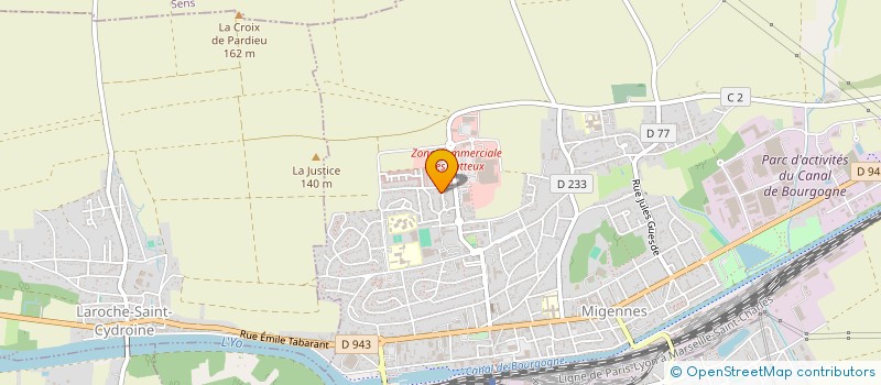 localisation de l'entreprise MONSIEUR FOUAD OUFQIR  MIGENNES