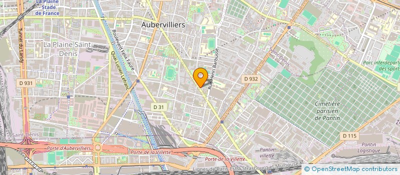 localisation de l'entreprise MONSIEUR FOUAD SAAD  AUBERVILLIERS