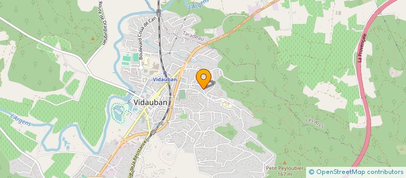 localisation de l'entreprise MONSIEUR FOUAD SARIRI  VIDAUBAN