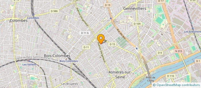 localisation de l'entreprise MONSIEUR FOUCAULD GENEVRAY  ASNIERES-SUR-SEINE