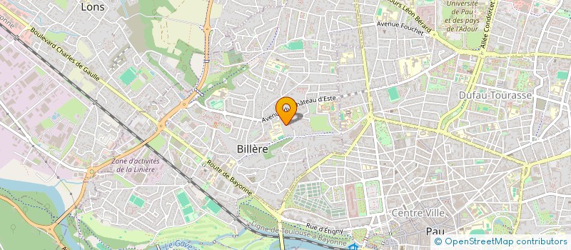 localisation de l'entreprise MONSIEUR FOUCAULD LEFEVRE DE LA HOUPLIERE à BILLERE