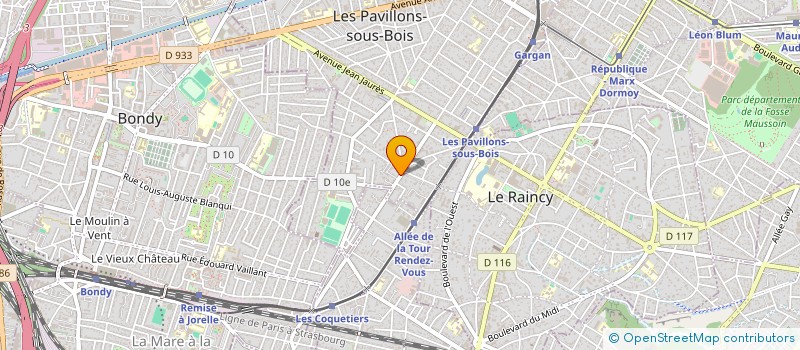 localisation de l'entreprise MONSIEUR FOUDEL OULEBSIR  LES PAVILLONS-SOUS-BOIS