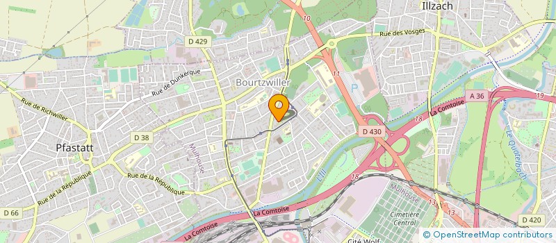 localisation de l'entreprise MONSIEUR FOUDI OUCHENANE  KINGERSHEIM