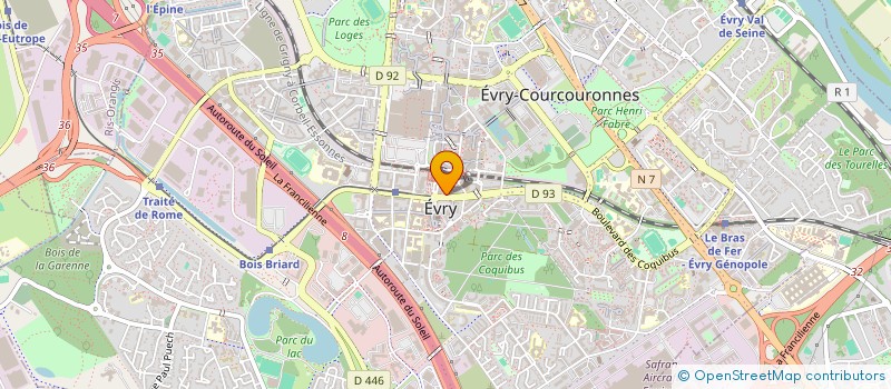 localisation de l'entreprise MONSIEUR FOUDIL DJILALI  EVRY-COURCOURONNES