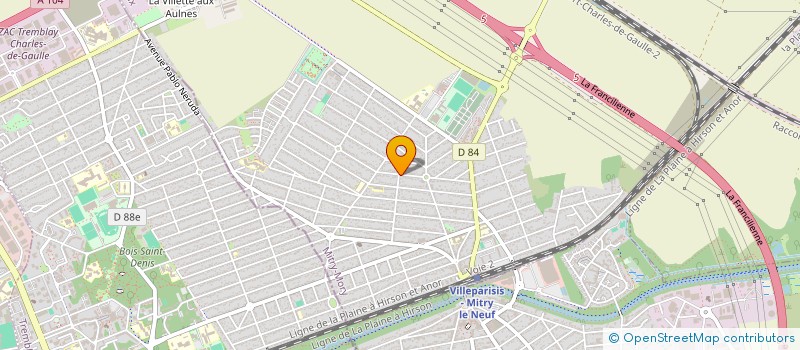 localisation de l'entreprise MONSIEUR FOUDIL OUADAH  MITRY-MORY