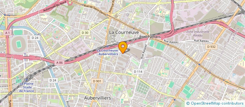 localisation de l'entreprise MONSIEUR FOUED EL GHACHTOUN à LA COURNEUVE